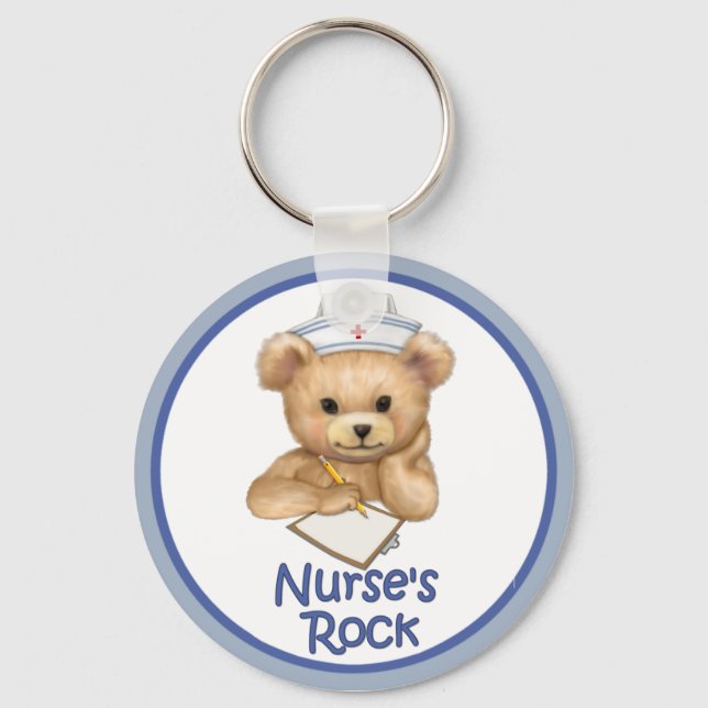 Nurse's Rock Key Ring (Front)
