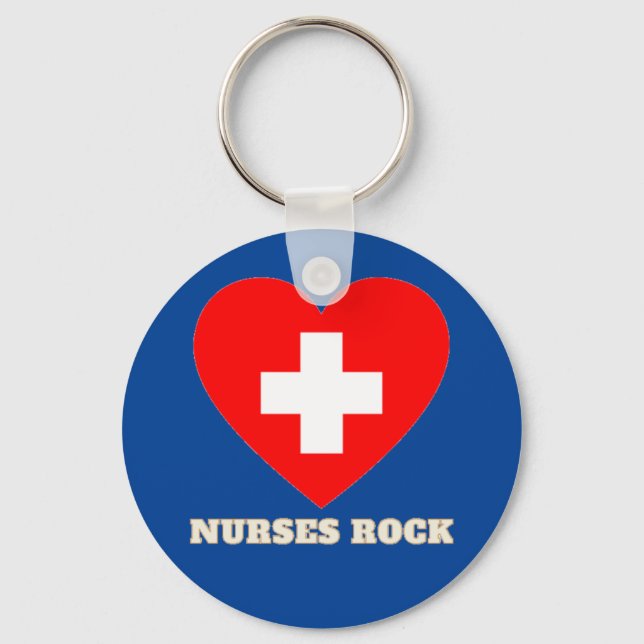 Nurses rock key ring (Front)