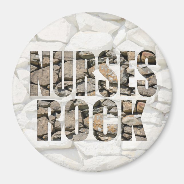 NURSES ROCK MAGNET (Front)