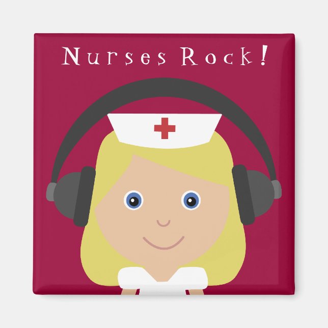 Nurses Rock! Magnet (Front)