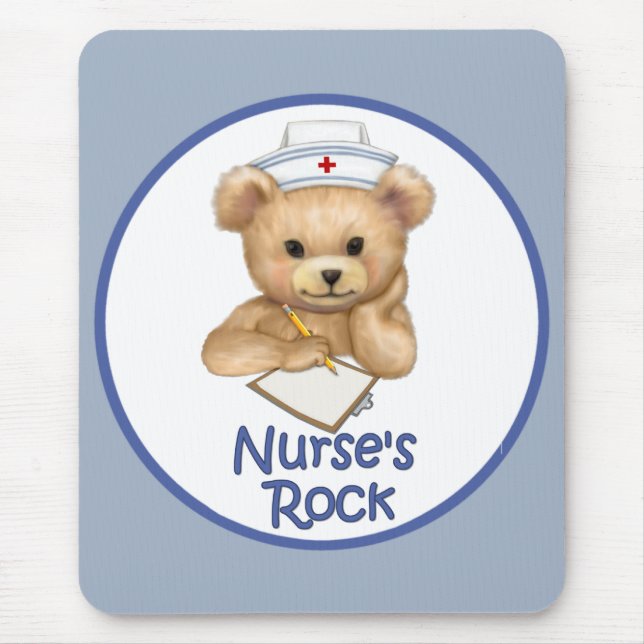 Nurse's Rock Mouse Mat (Front)
