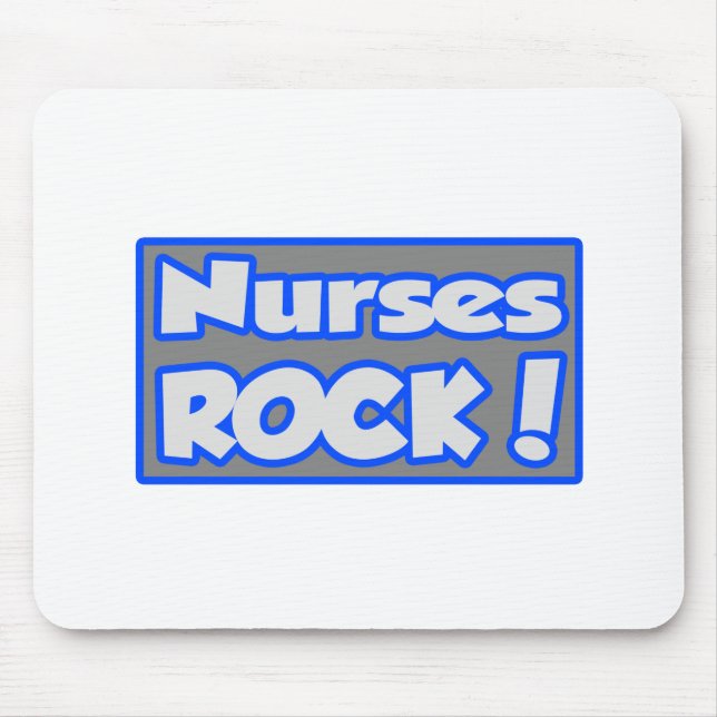 Nurses Rock! Mouse Mat (Front)
