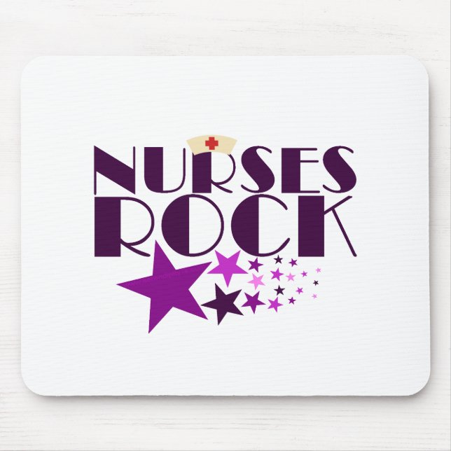 Nurses Rock Mouse Mat (Front)