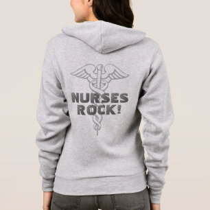 Nurses Rock neon yellow hoodie