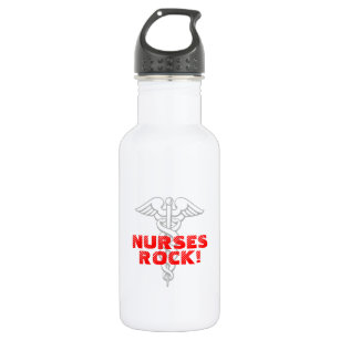 Nurses Rock!   Personalizable 532 Ml Water Bottle
