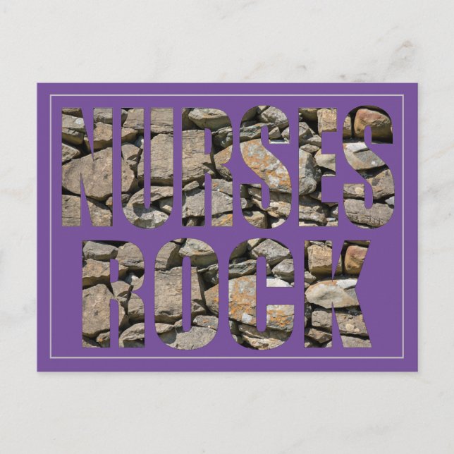 NURSES ROCK POSTCARD (Front)
