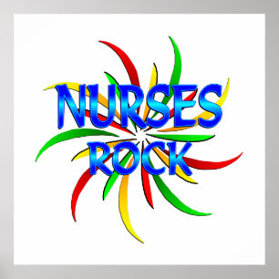 Nurses Rock Poster