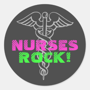 Nurses Rock! stickers