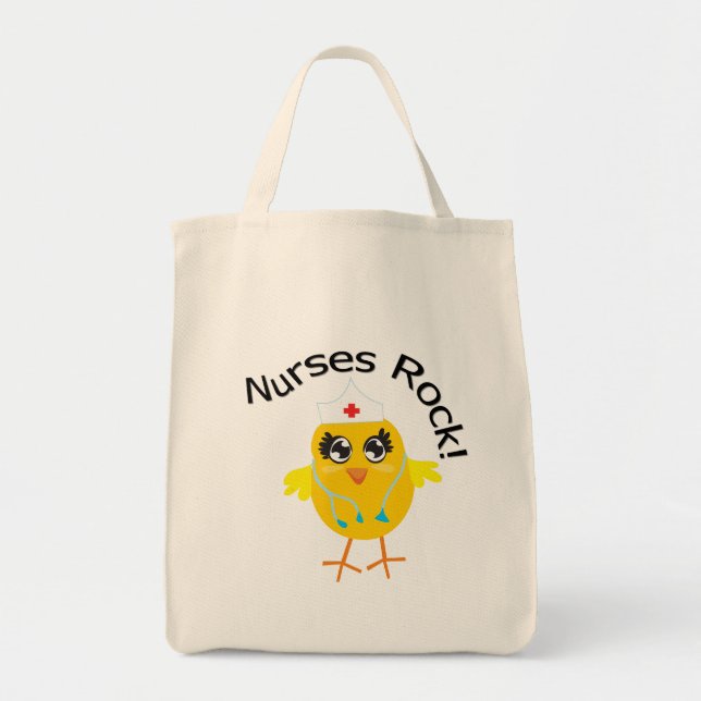 Nurses Rock Tote Bag (Front)