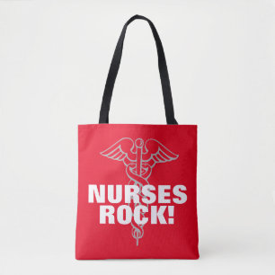 NURSES ROCK tote bag   Cool nursing week gift idea