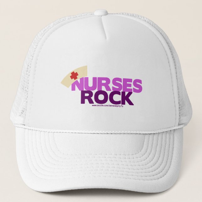 Nurses Rock Trucker Hat (Front)