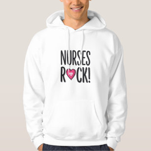 Nurses Rock Vintage Nurse Heart Vector Design_1 Hoodie