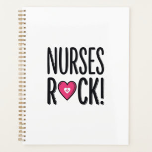 Nurses Rock Vintage Nurse Heart Vector Design_1 Planner