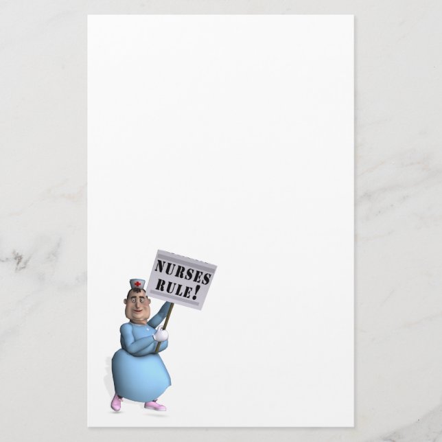 Nurses Rule! Stationery (Front)