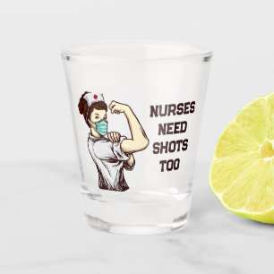 Nurses shot glass
