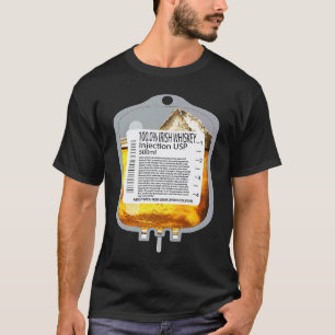 Nurses St Patrick's Day Irish Whiskey IV Booze T-Shirt