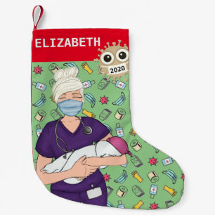 Nurses Station Christmas Decorations Small Christmas Stocking