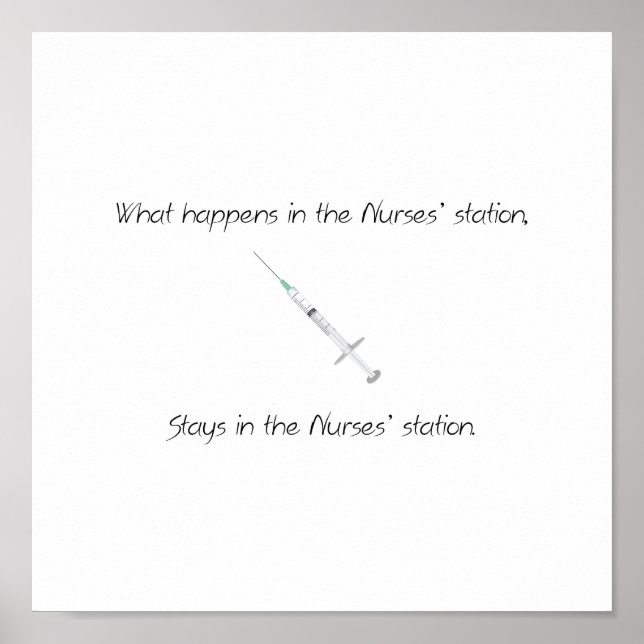 Nurses Station Poster (Front)