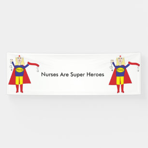 Nurses Super Heroes (Blonde) Banner