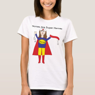Nurses Super Heroes (Brunette) T-Shirt