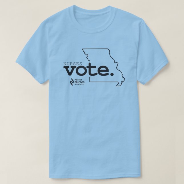 Nurses Vote Light Coloured T-Shirt (Design Front)