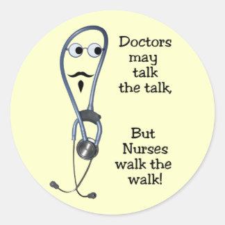 Nurses Walk The Walk Stickers
