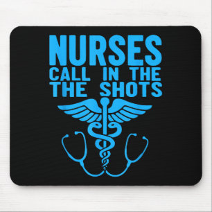 Nurses We Call The Shots Nurse Funny Nursing Cna R Mouse Mat