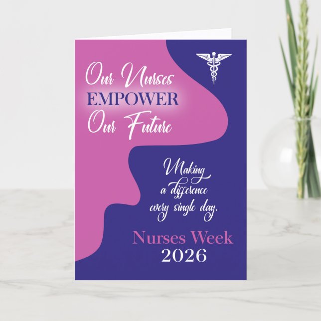Nurses Week 2026 Empower our Future Holiday Card (Front)