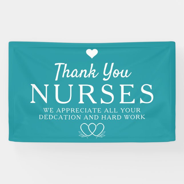 Nurses Week Appreciation Banner Thank You Nurses  (Horizontal)