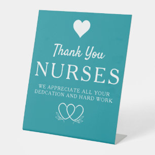 Nurses Week Appreciation Banner Thank You Nurses  Pedestal Sign