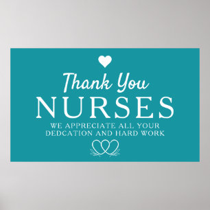 Nurses Week Appreciation Banner Thank You Nurses Poster