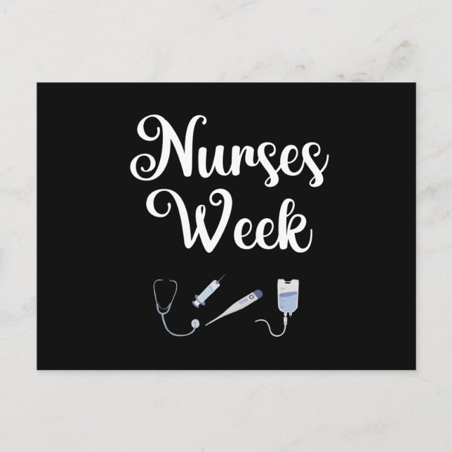 Nurses Week. Happy National Nurses Week Postcard (Front)