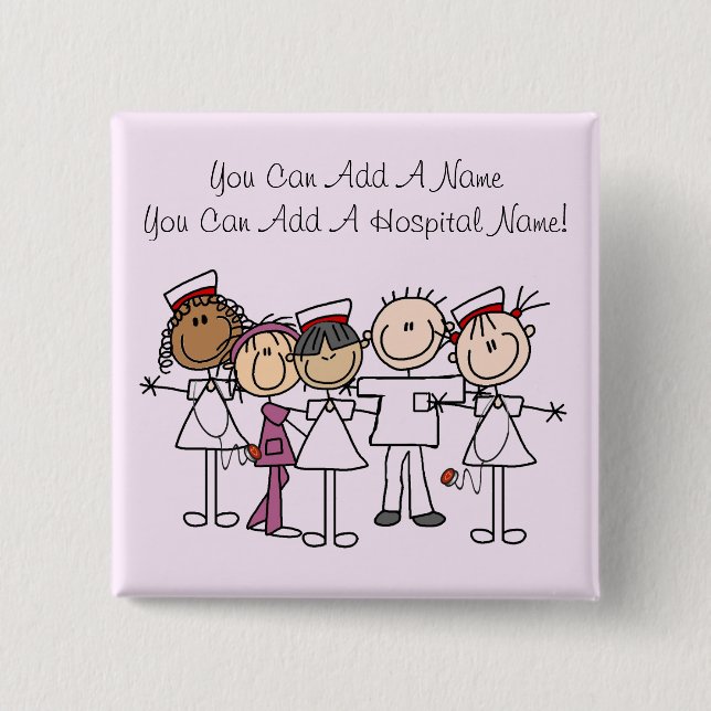 Nurses Week T-shirts and Gifts 15 Cm Square Badge (Front)