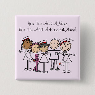 Nurses Week T-shirts and Gifts 15 Cm Square Badge