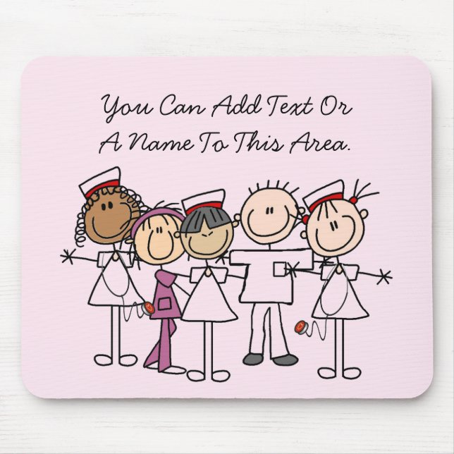 Nurses Week T-shirts and Gifts Mouse Mat (Front)
