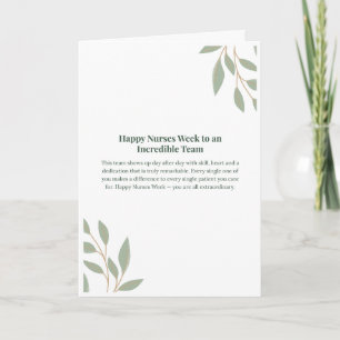 Nurses Week Team Card — Happy Nurses Week