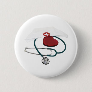 NursesHaveHeart082309 6 Cm Round Badge