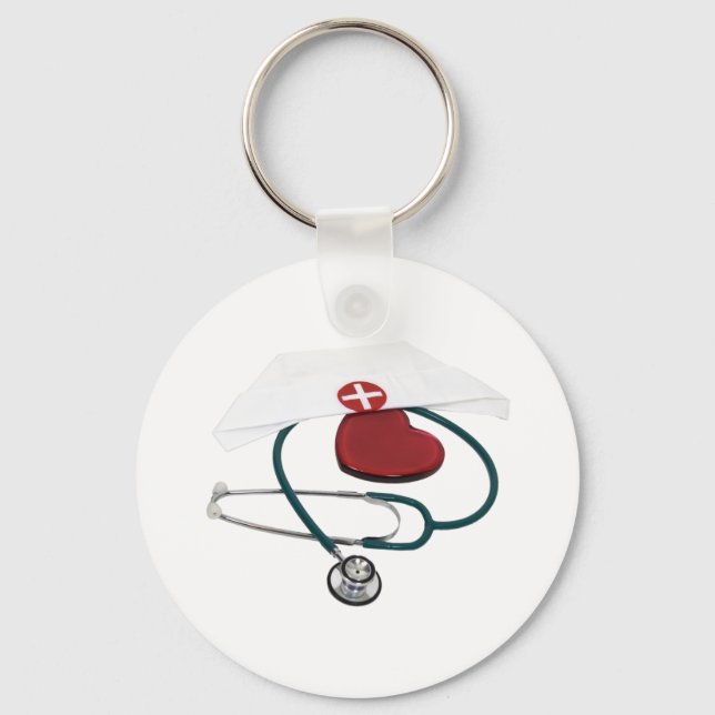 NursesHaveHeart082309 Key Ring (Front)