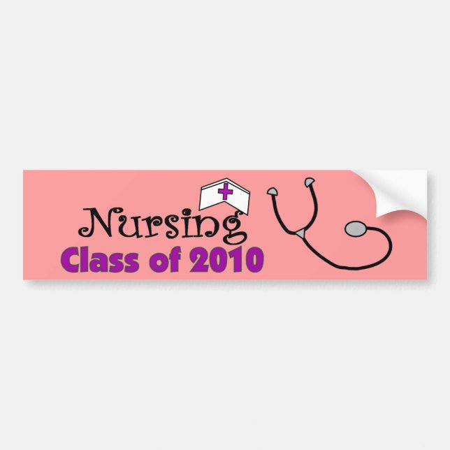 Nursing 2010 Class Bumper Sticker (Front)