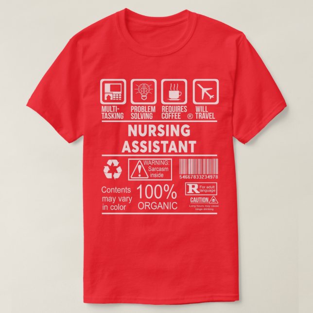 NURSING ASSISTANT NICE DESIGN 2017 1 T-Shirt (Design Front)