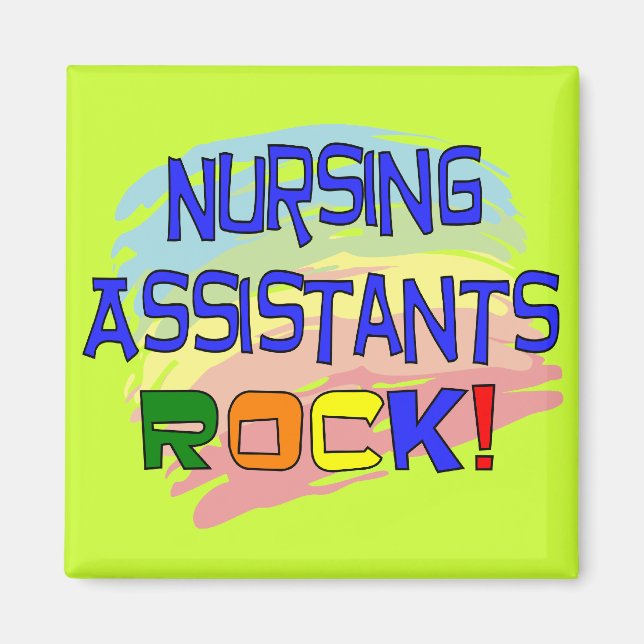 Nursing Assistants ROCK Magnet (Front)