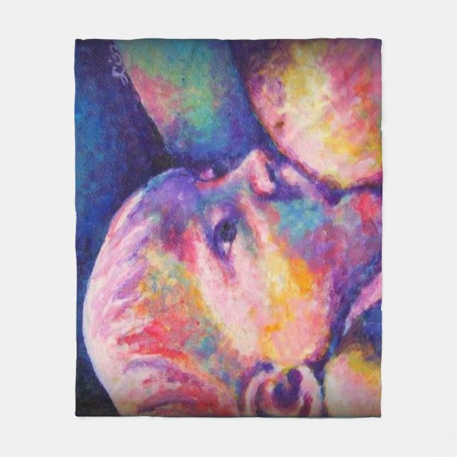Nursing Baby  Fleece Blanket (Front)