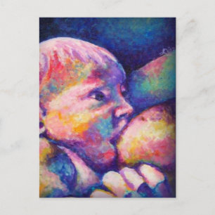 Nursing Baby Postcard