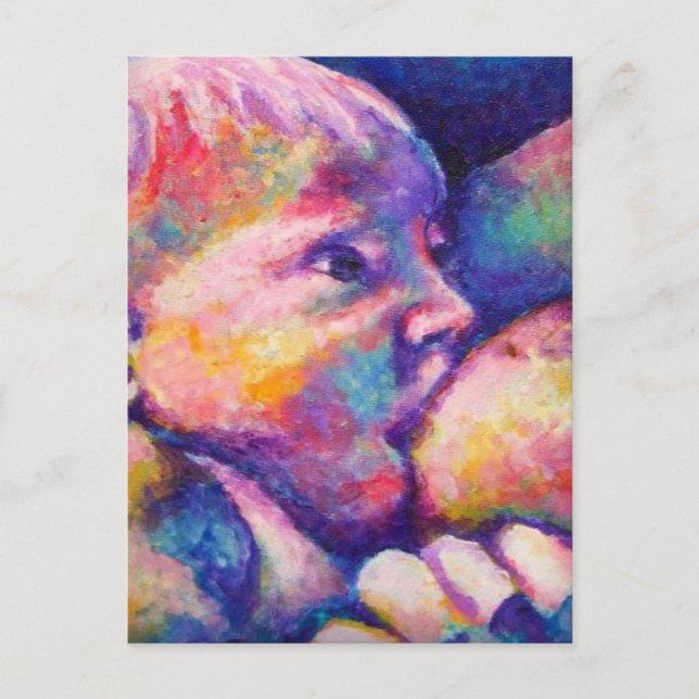 Nursing Baby  Postcard (Front)