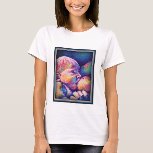 Nursing Baby  T-Shirt (Front)
