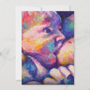Nursing Baby Thank You Card