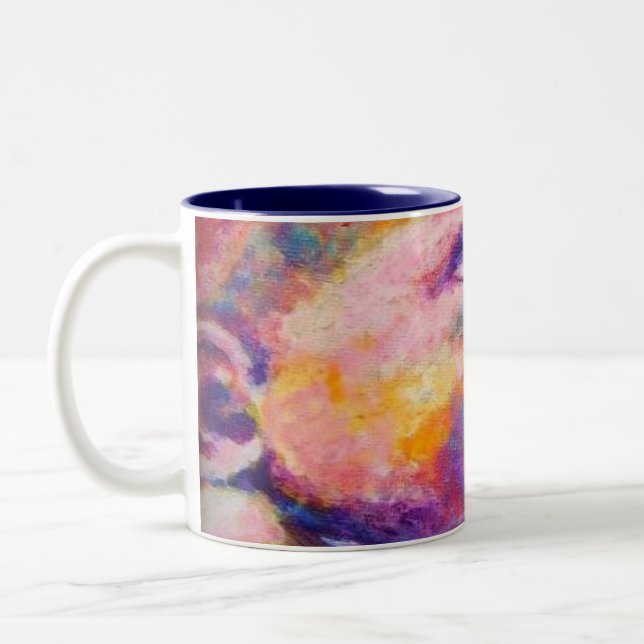 Nursing Baby  Two-Tone Coffee Mug (Left)