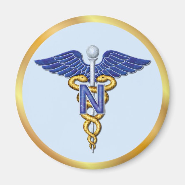 Nursing Caduceus Magnet (Front)