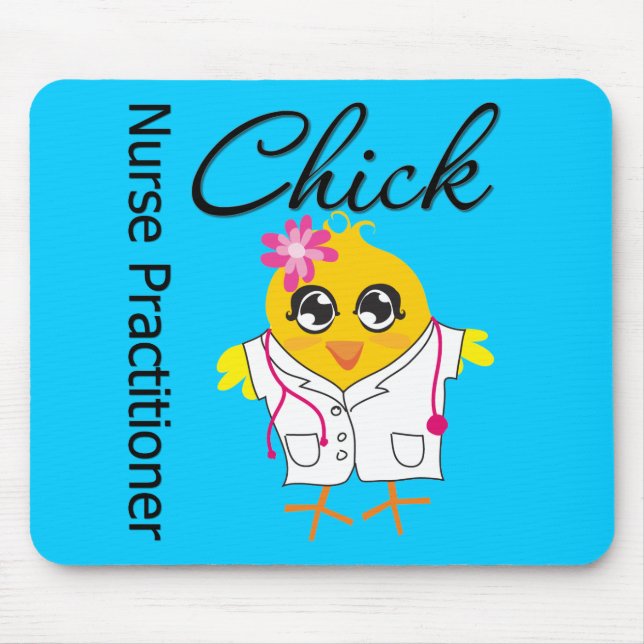 Nursing Career Chick Nurse Practitioner Mouse Mat (Front)