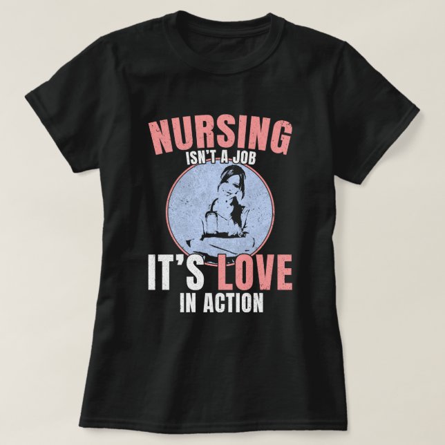 Nursing Career Inspiration for Healthcare Heroes T-Shirt (Design Front)
